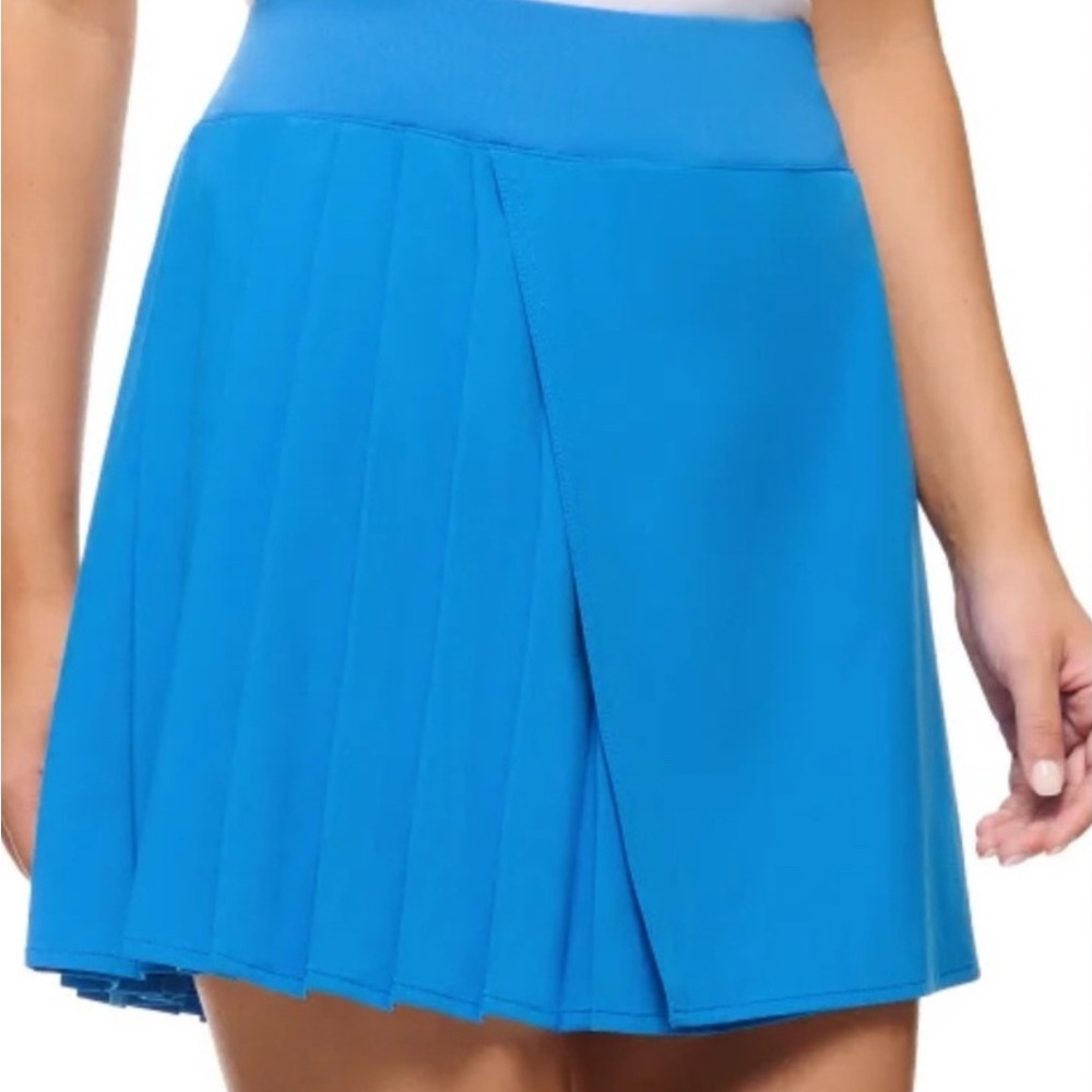 💙Lolë Blue Pleated Active Skort – Built-In Shorts with Pocket (NWOT)
